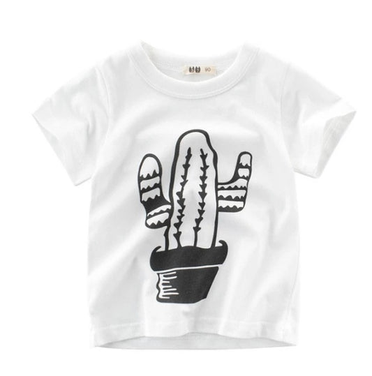Korean Style Boys' Cotton T-Shirt – Summer Short Sleeve