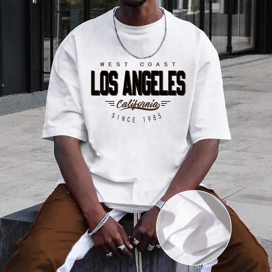 Men’s Casual Printed T-Shirt – Round Neck Short Sleeve