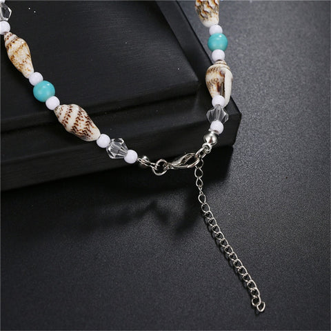 Handmade Shell Starfish Anklet for Women